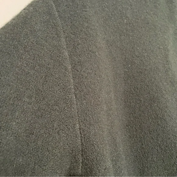 J.Jill Women's 100% Wool Army Green Tie Button Front Coat Size Medium - Picture 6 of 9